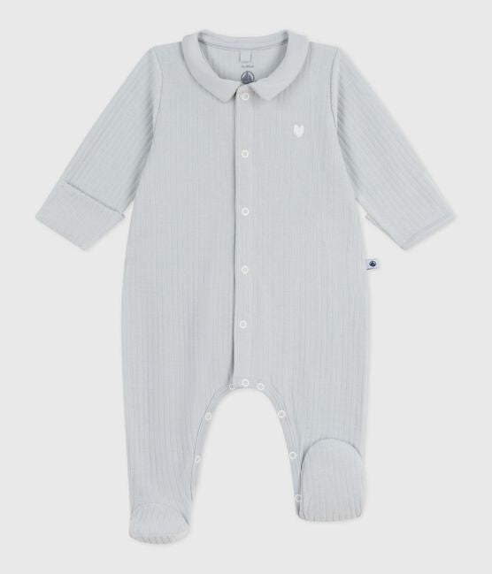 Pyjama met voetjes - blauwgrijs