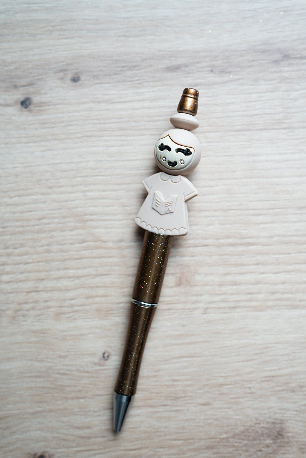 Setje pen & sleutelhanger 'juf'
