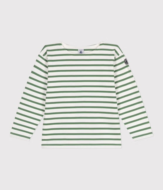 Gestreepte sweater - khaki