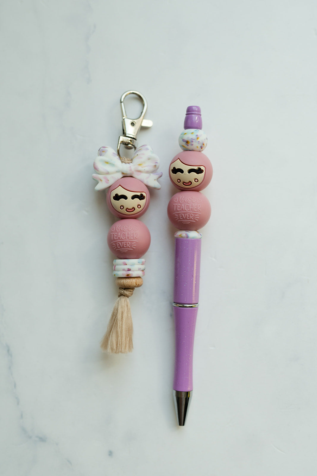 Setje pen + sleutelhanger