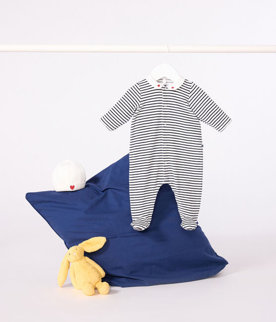 Fluwelen pyjama met voetjes