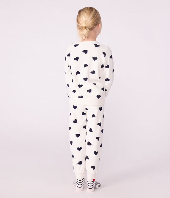 Pyjama van badstof - hartjes