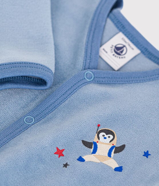 Pyjama van velours met voetjes