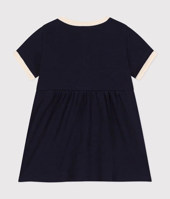 Donkerblauw jurkje van Petit Bateau