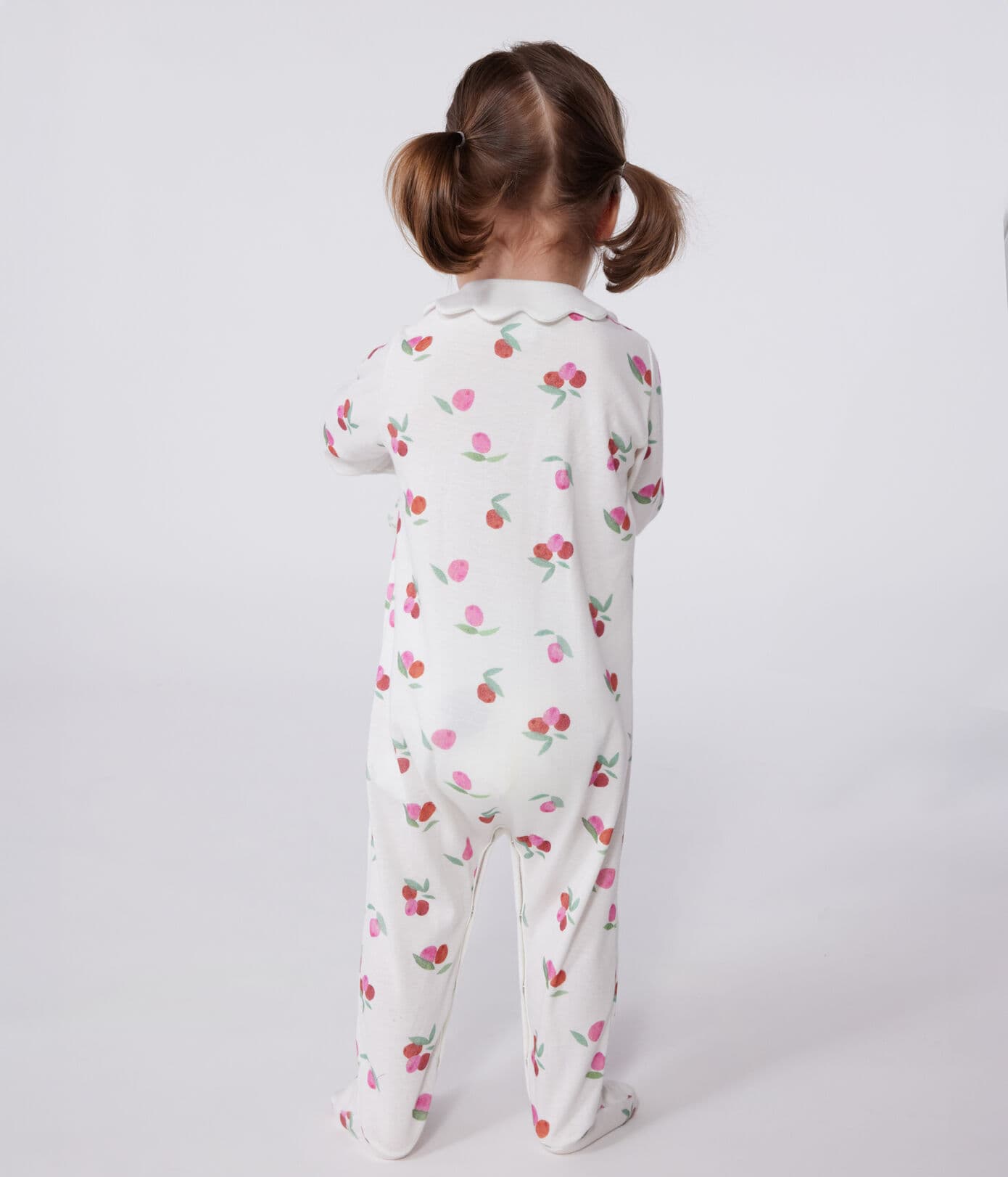 Pyjama met voetjes - Kersen