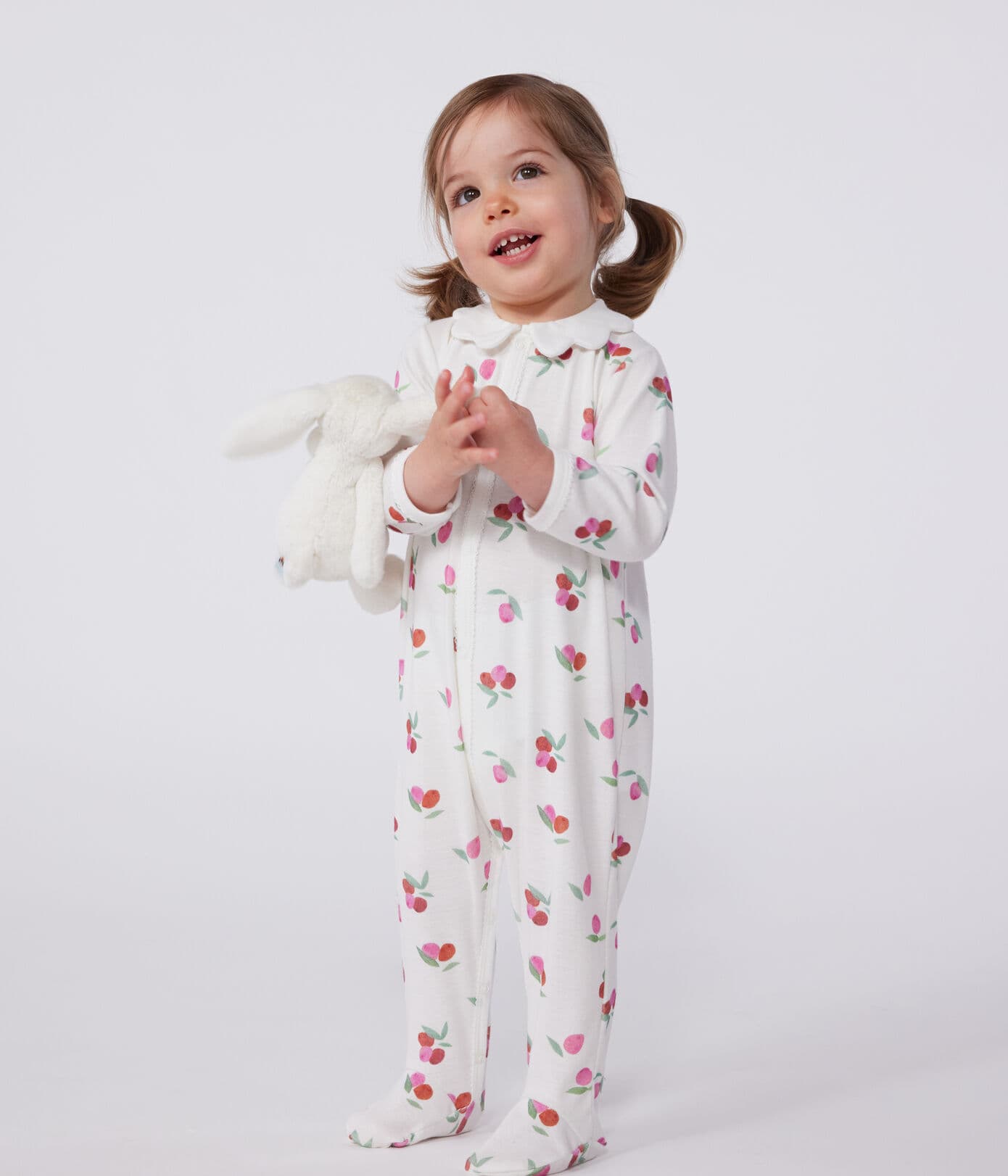 Pyjama met voetjes - Kersen