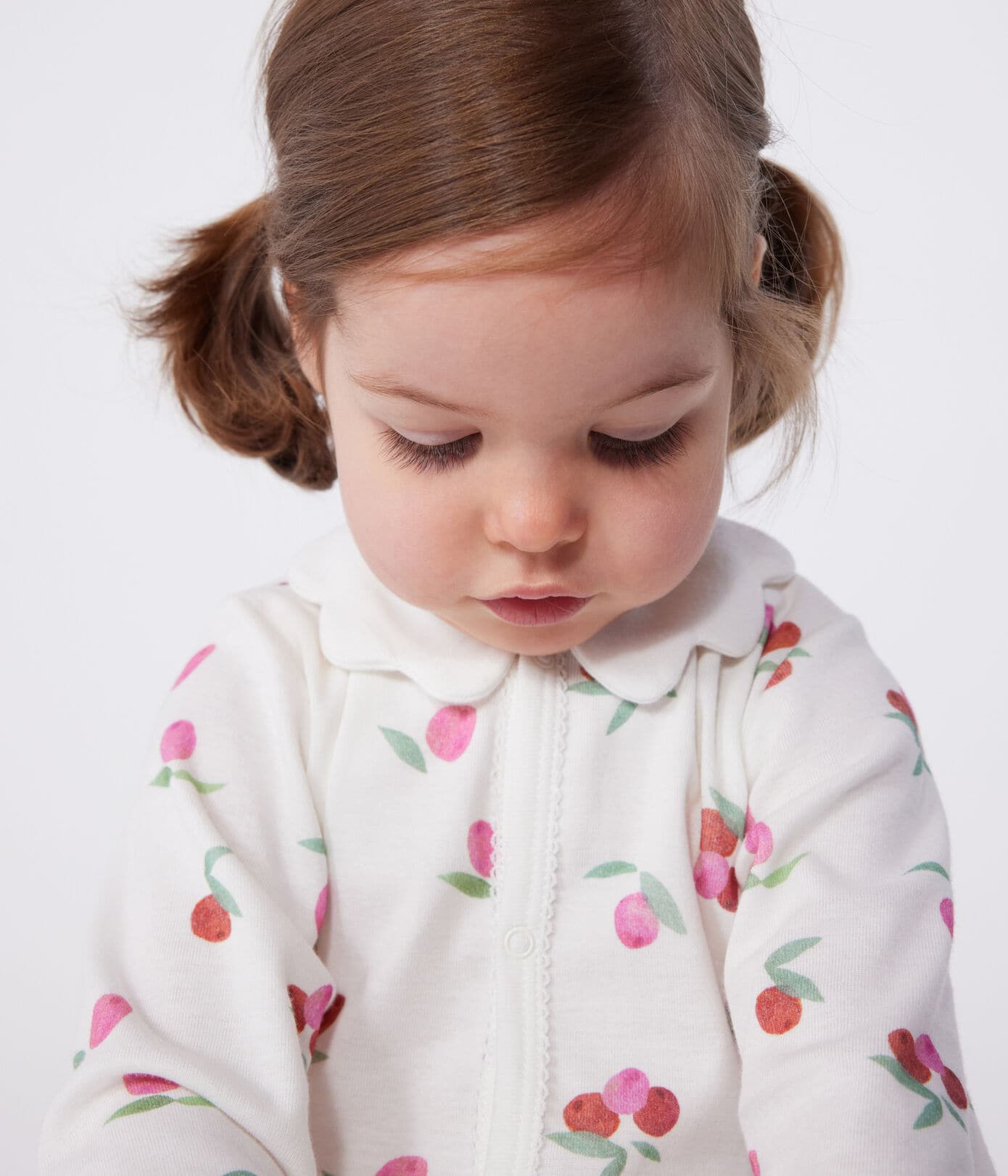 Pyjama met voetjes - Kersen
