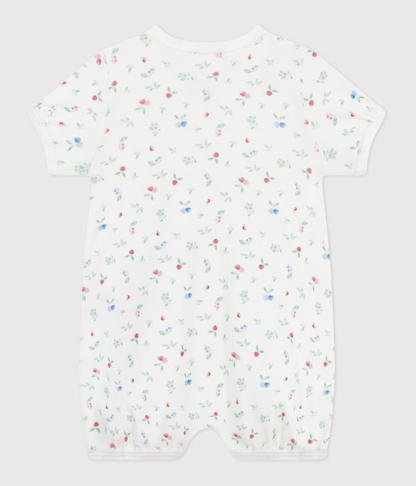 Kort katoenen kruippakje Petit Bateau - kersjes