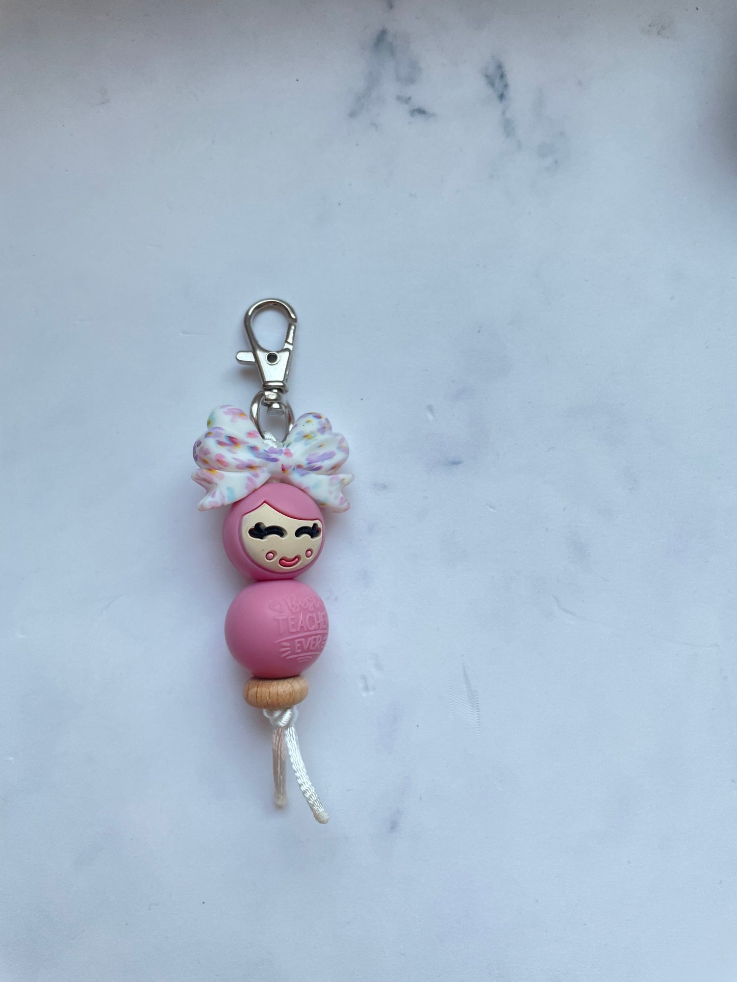 Sleutelhanger “jufje van geluk”