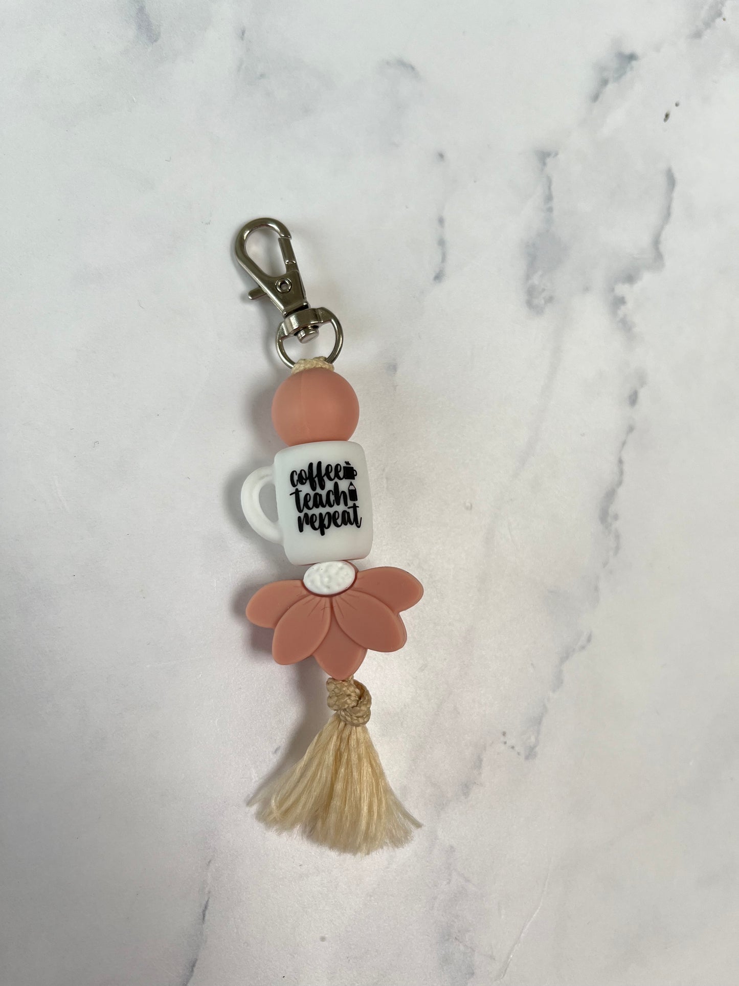 Sleutelhanger koffie-teach-repeat