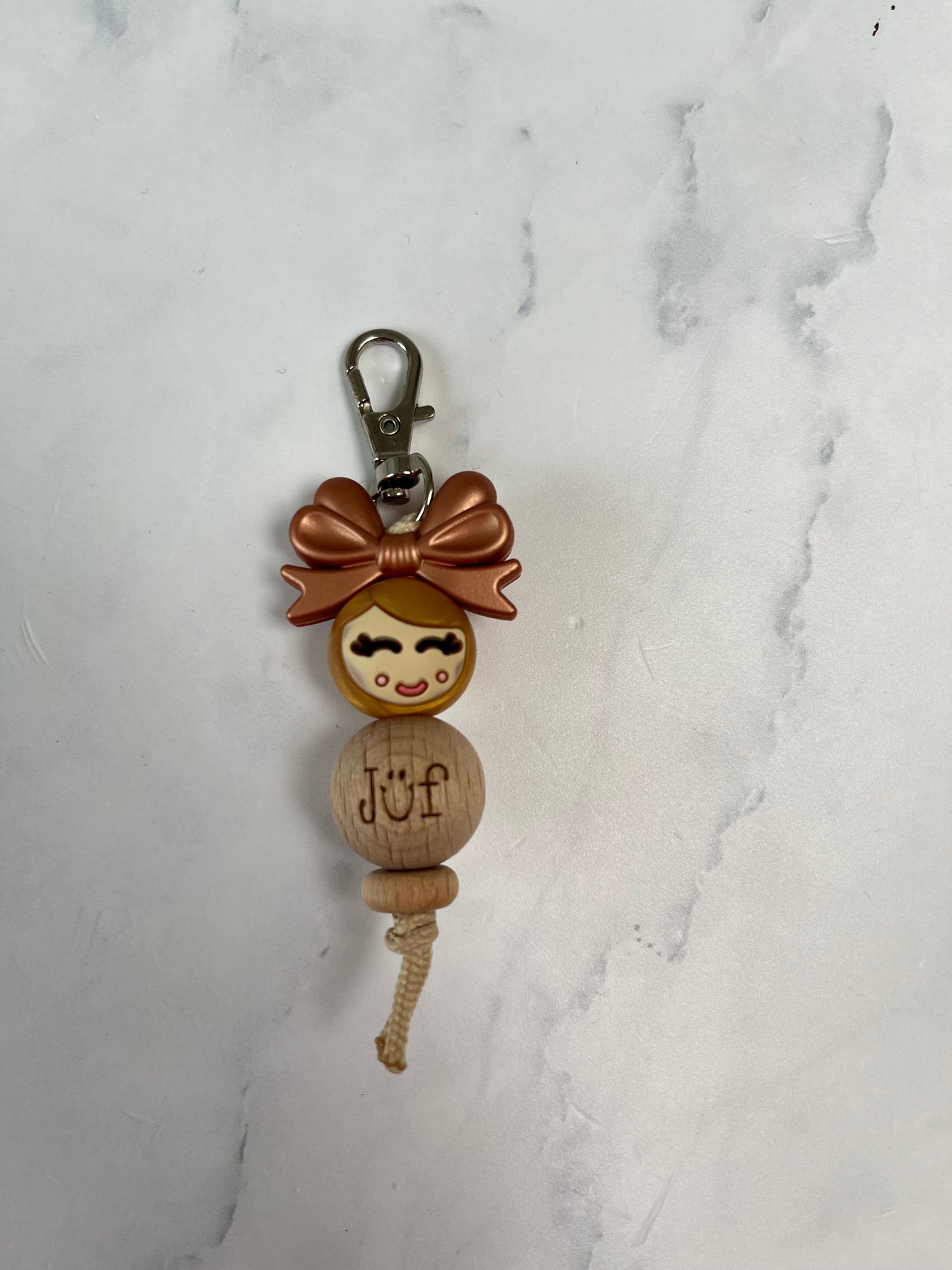 Sleutelhanger “jufje van geluk”