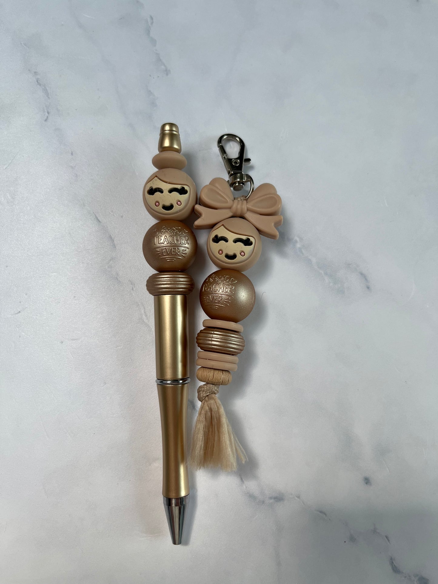 Setje pen + sleutelhanger
