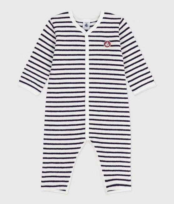 Pyjama met voetjes uit badstof