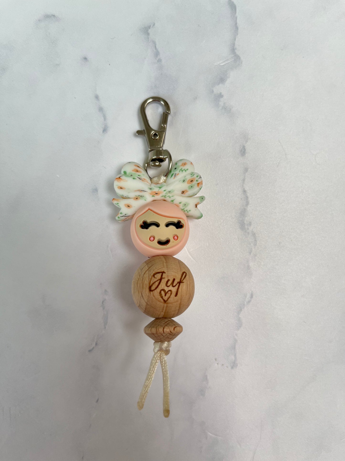 Sleutelhanger “jufje van geluk”