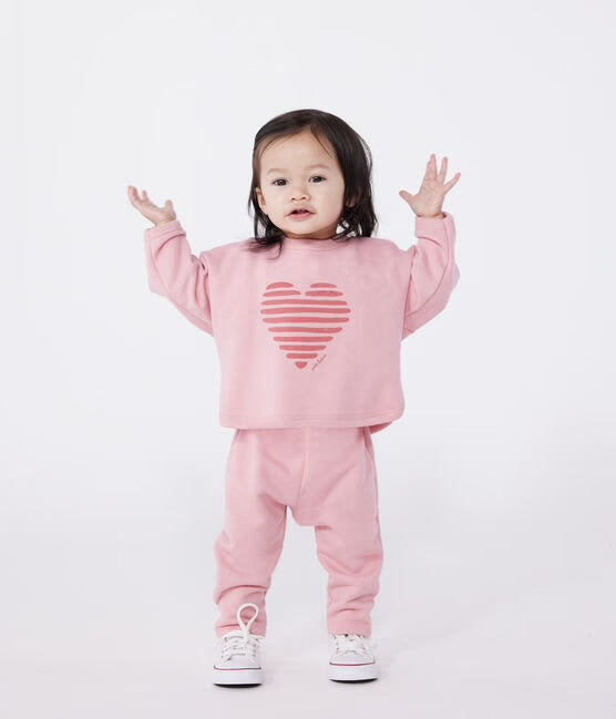 Sweater roze - hart