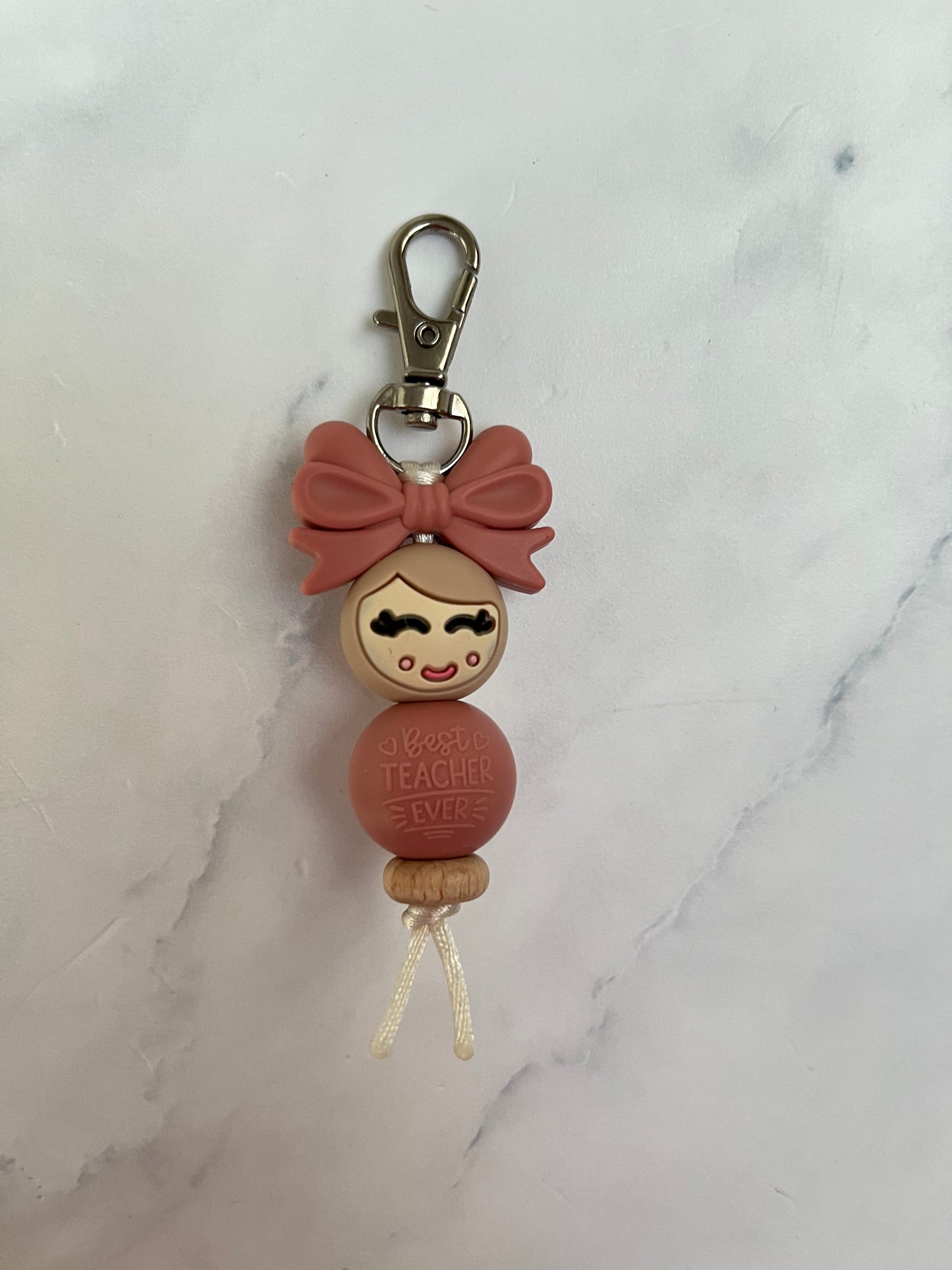 Sleutelhanger “jufje van geluk”