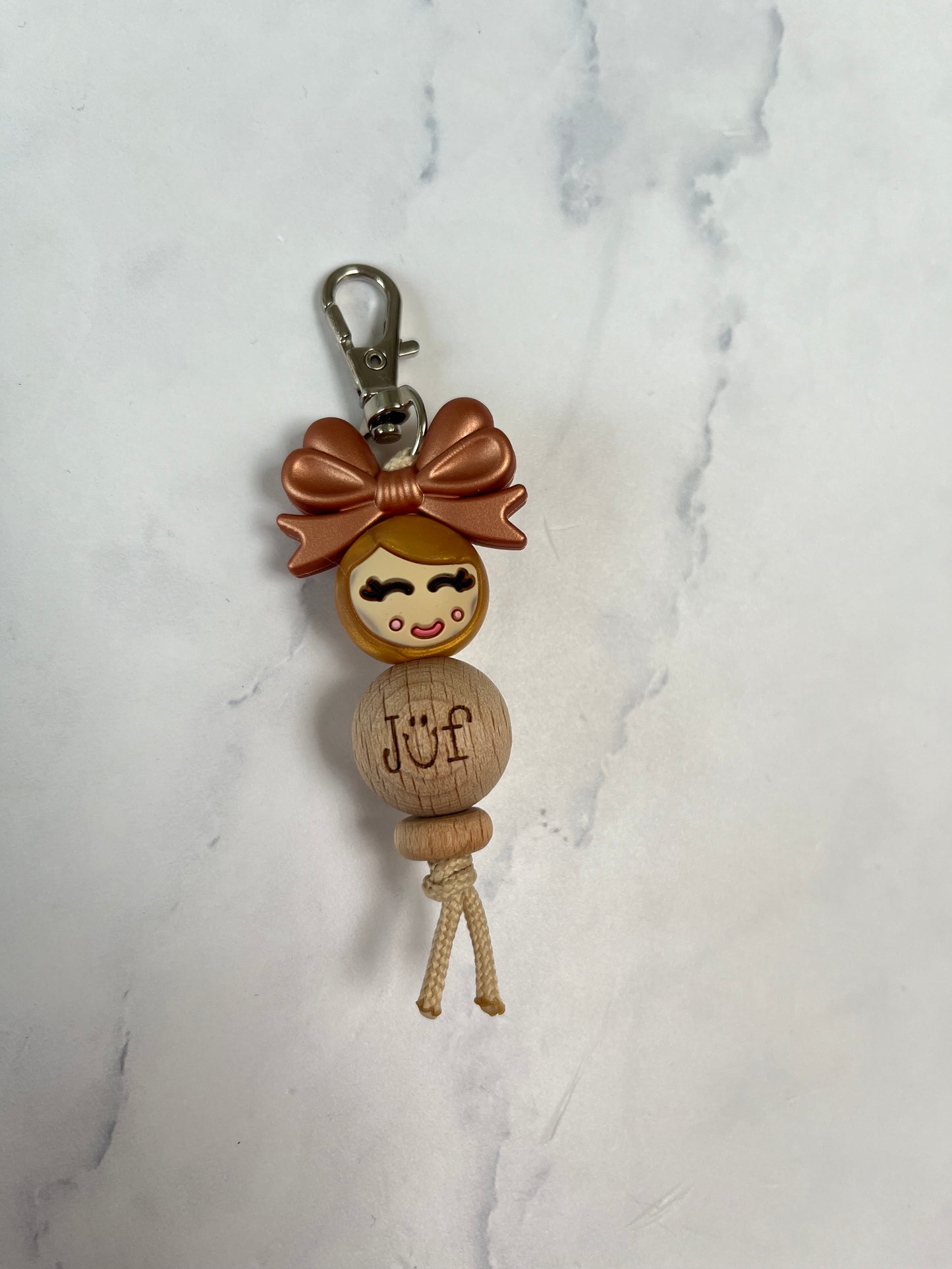 Sleutelhanger “jufje van geluk”