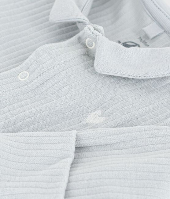 Pyjama met voetjes - blauwgrijs