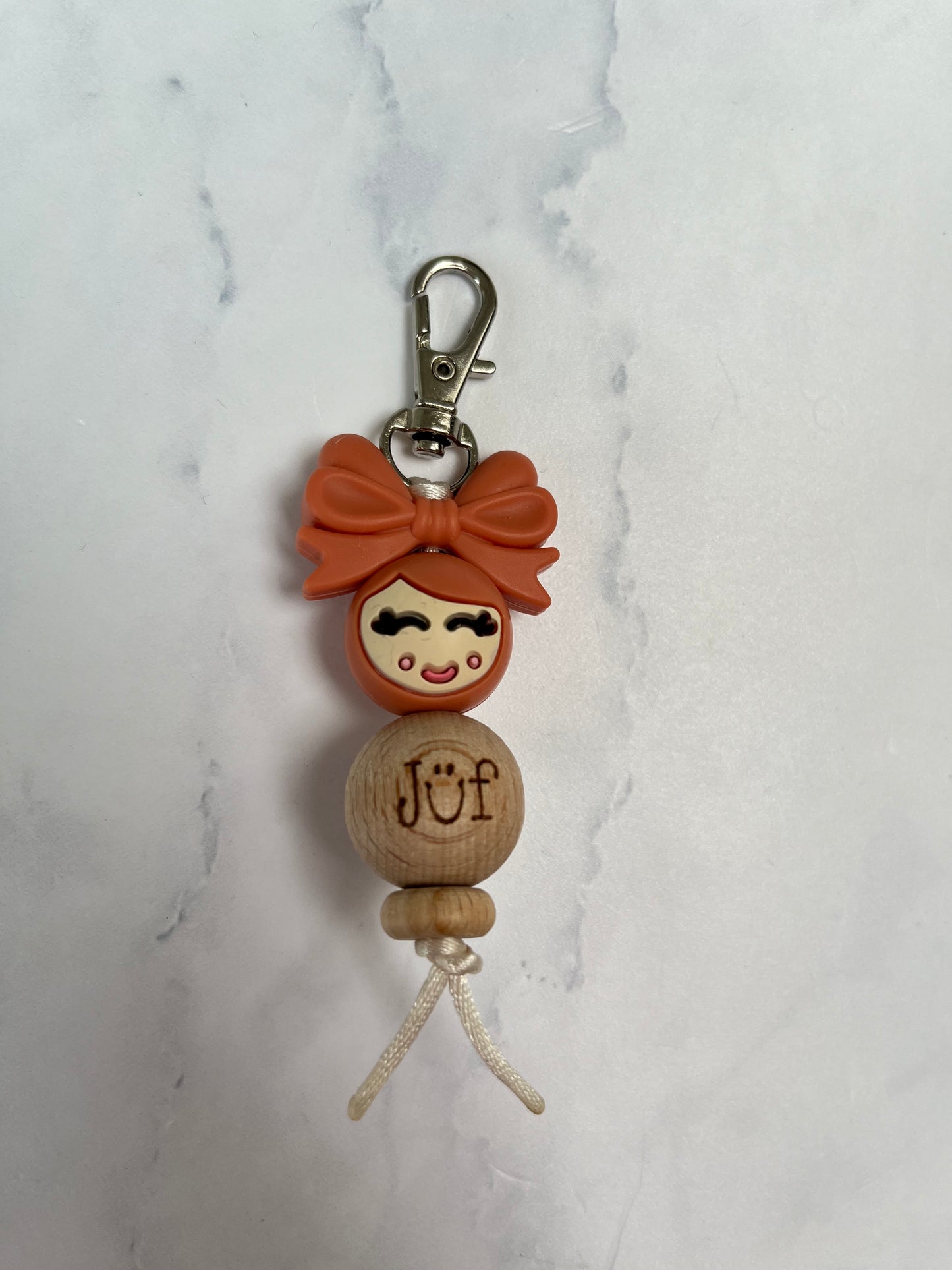 Sleutelhanger “jufje van geluk”