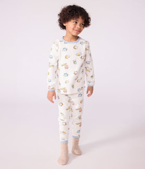 Pyjama met ontbijtprint