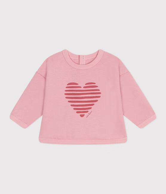 Sweater roze - hart