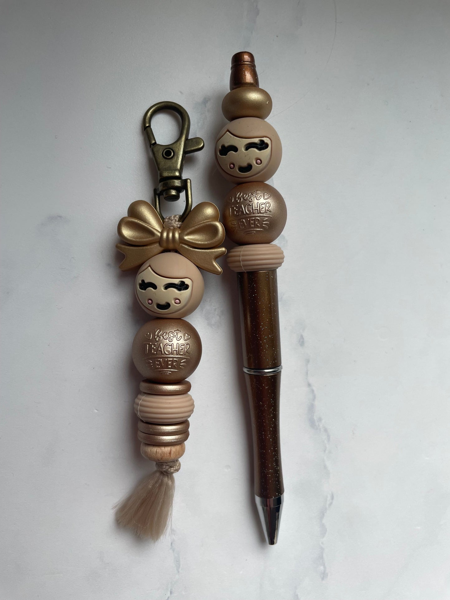 Setje pen + sleutelhanger