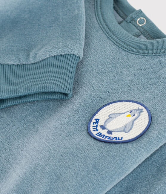 Sweatshirt uit fluweel