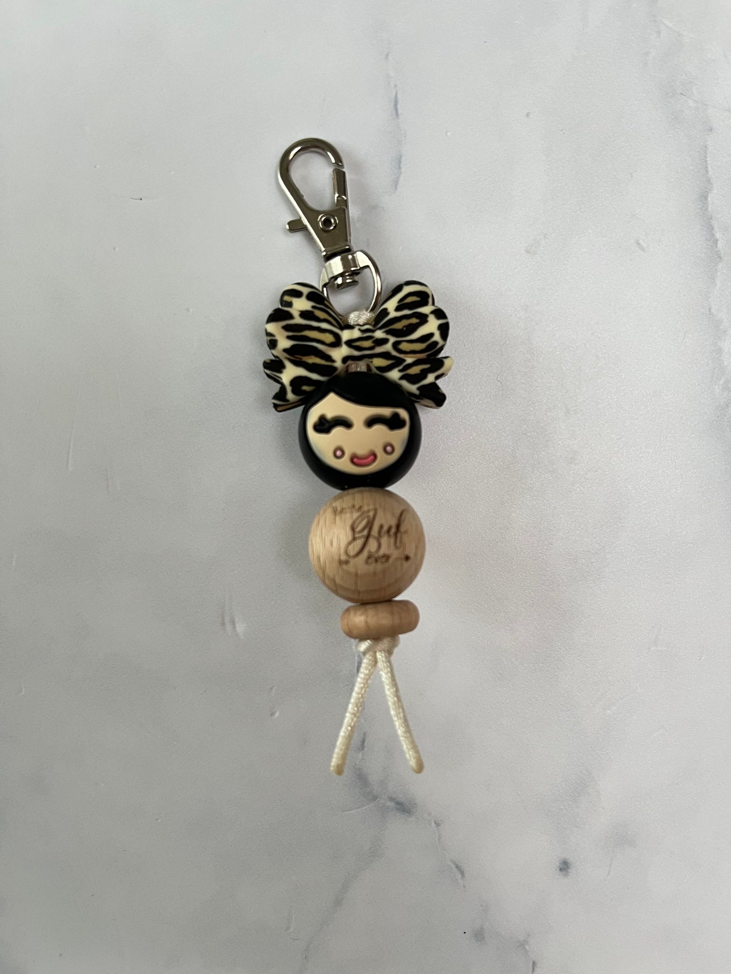 Sleutelhanger “jufje van geluk”