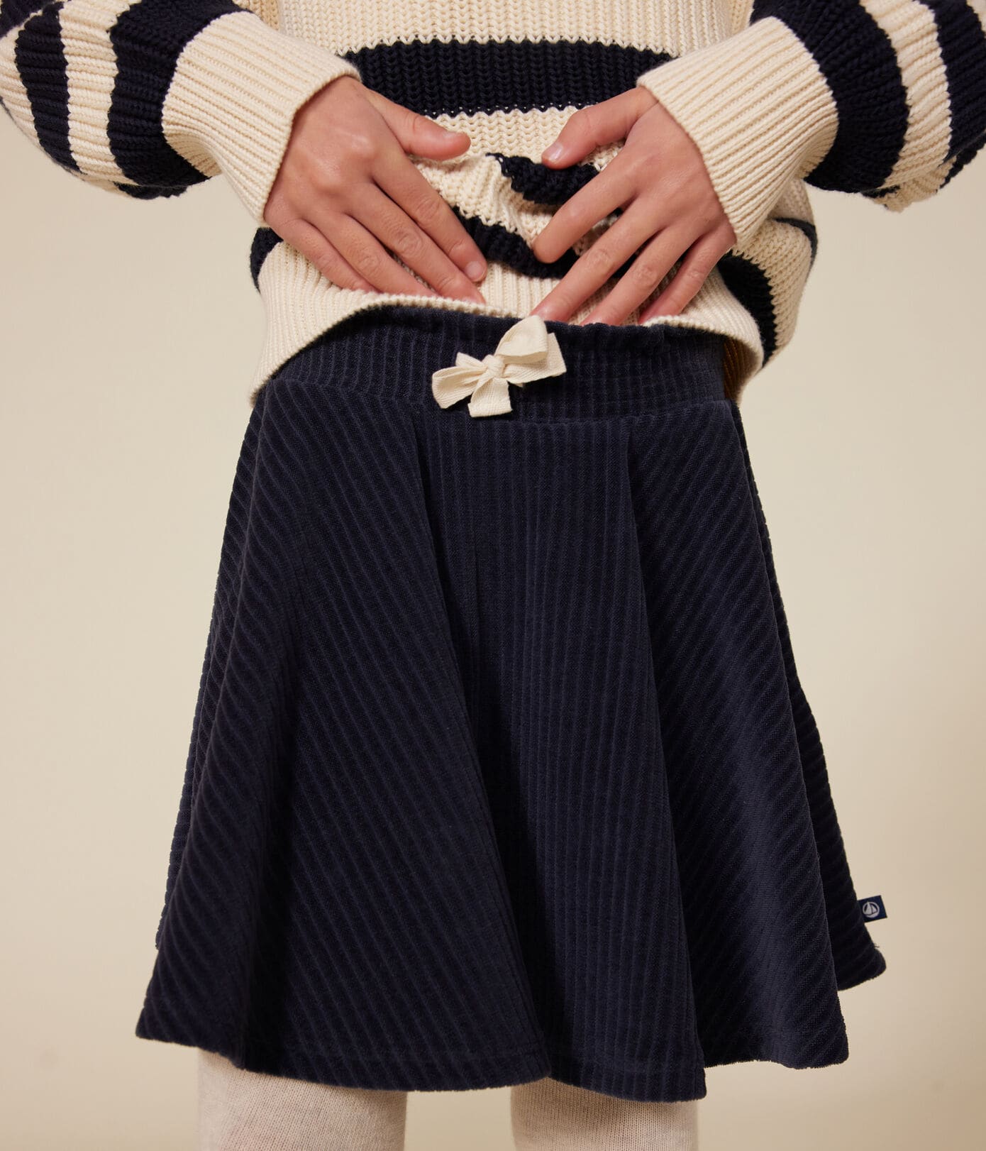 Rokje van fluweelstof - Petit Bateau