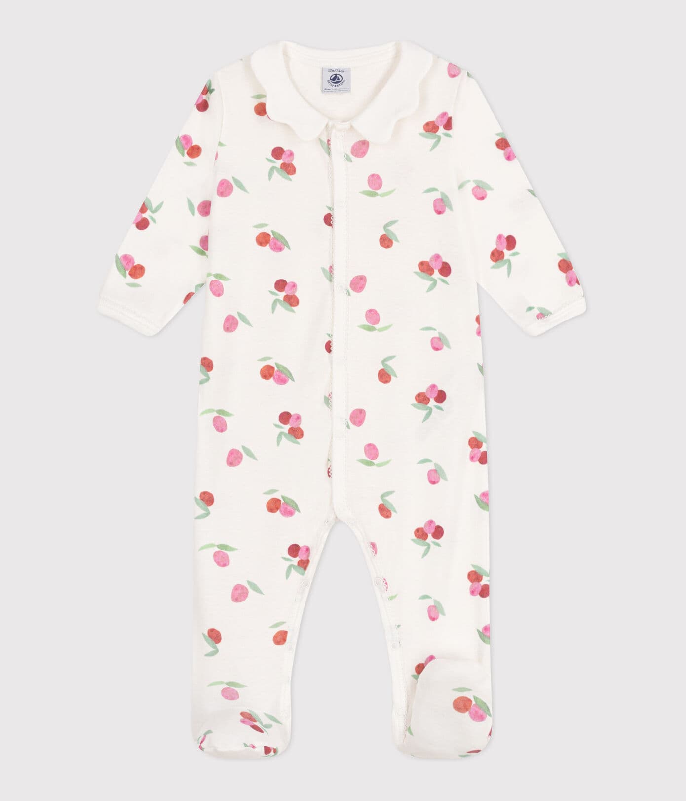 Pyjama met voetjes - Kersen