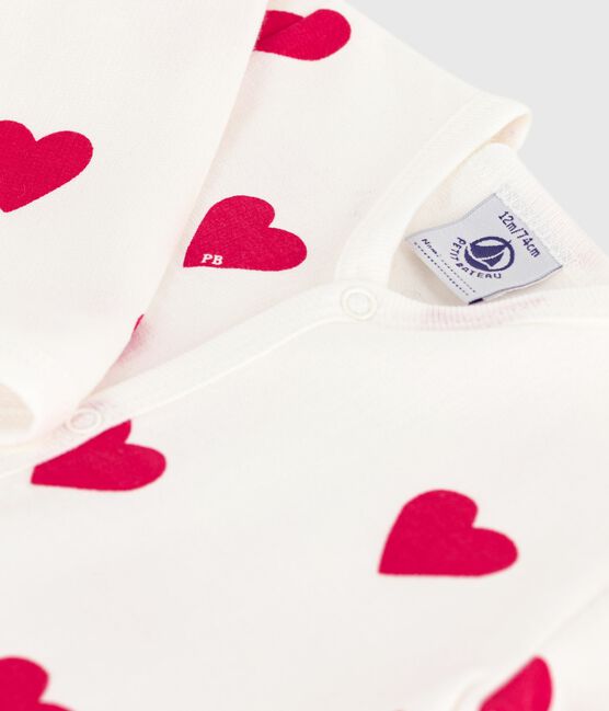 Warme pyjama met hartjes