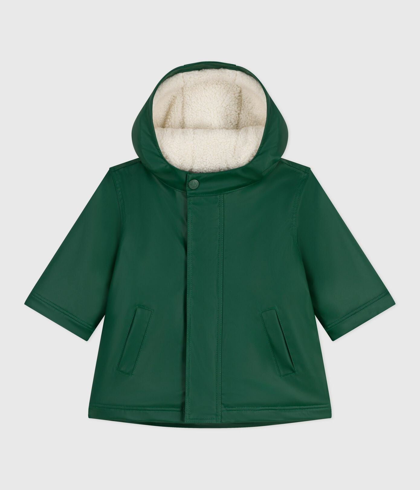 Groene oliejas met pels