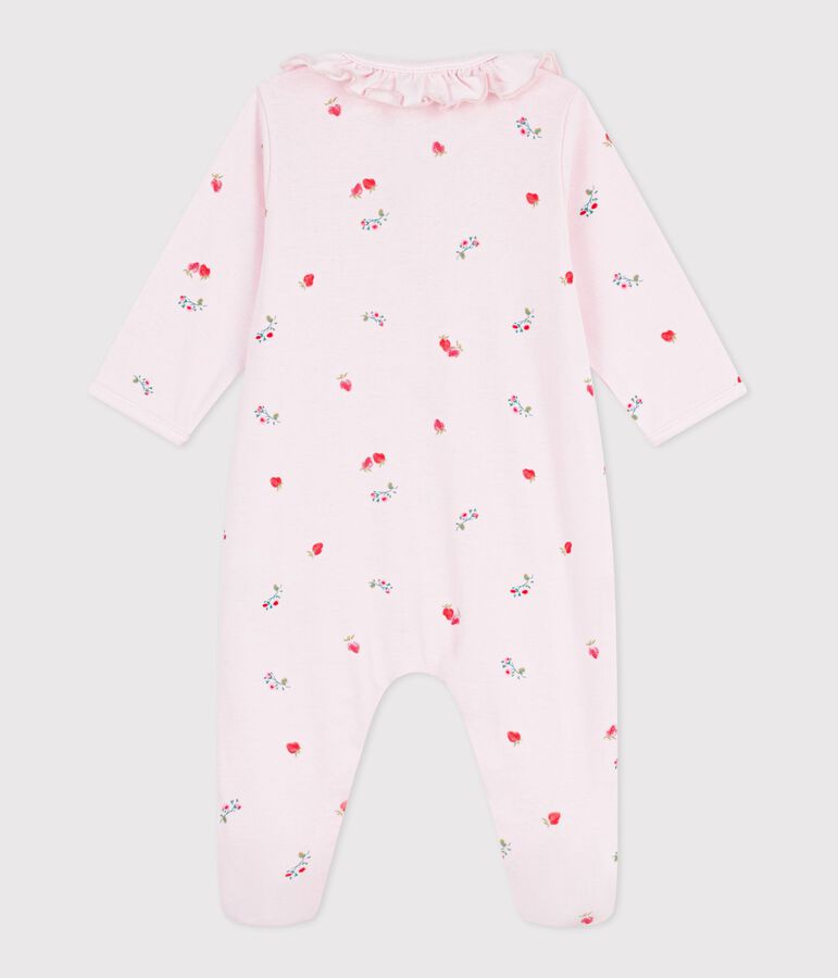Pyjama met voetjes - aardbeitjes