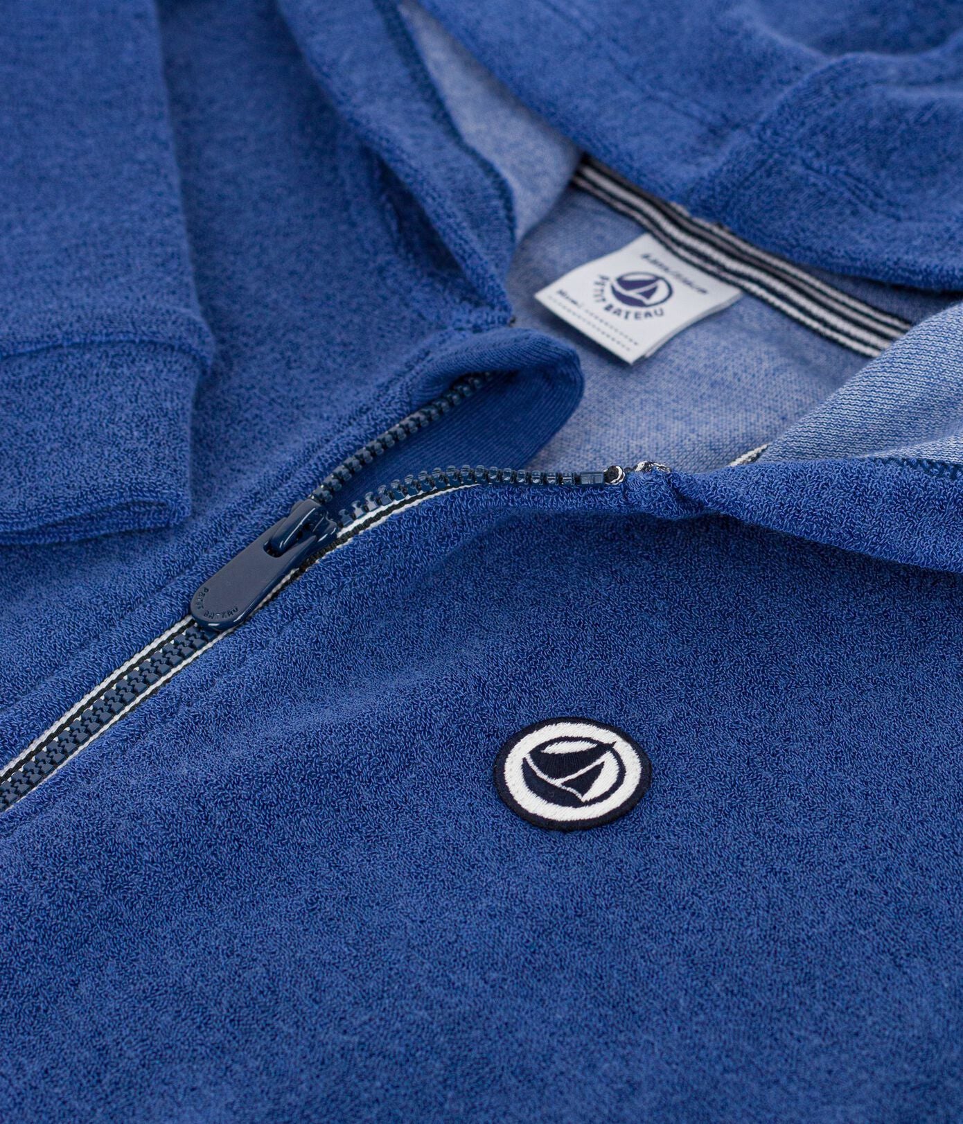Sweater met rits - badstof