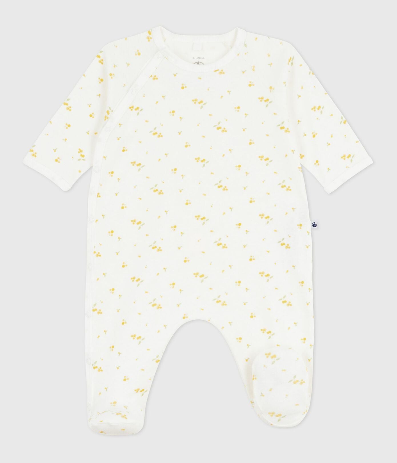 Pyjama met voetjes - bloemetjes