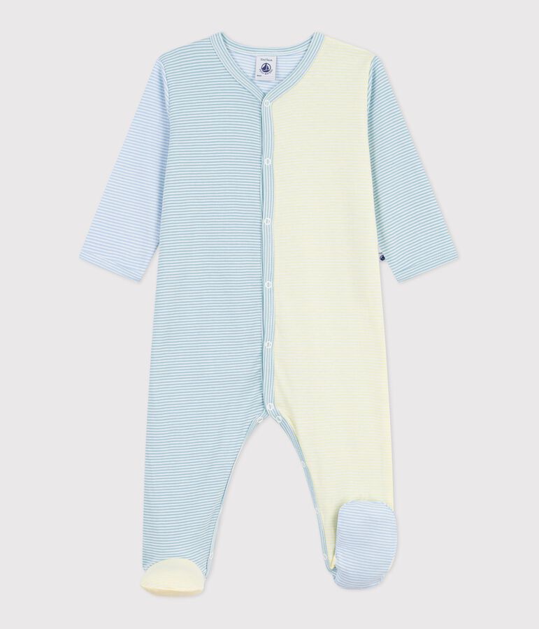 Pyjama met voetjes - color block