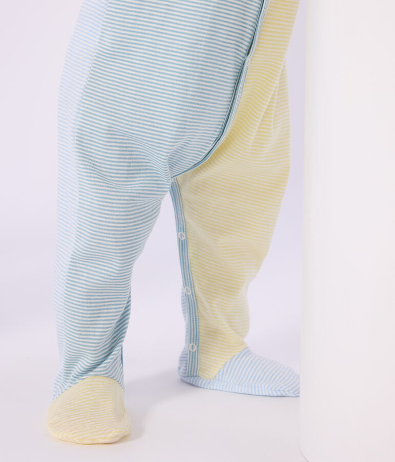 Pyjama met voetjes - color block
