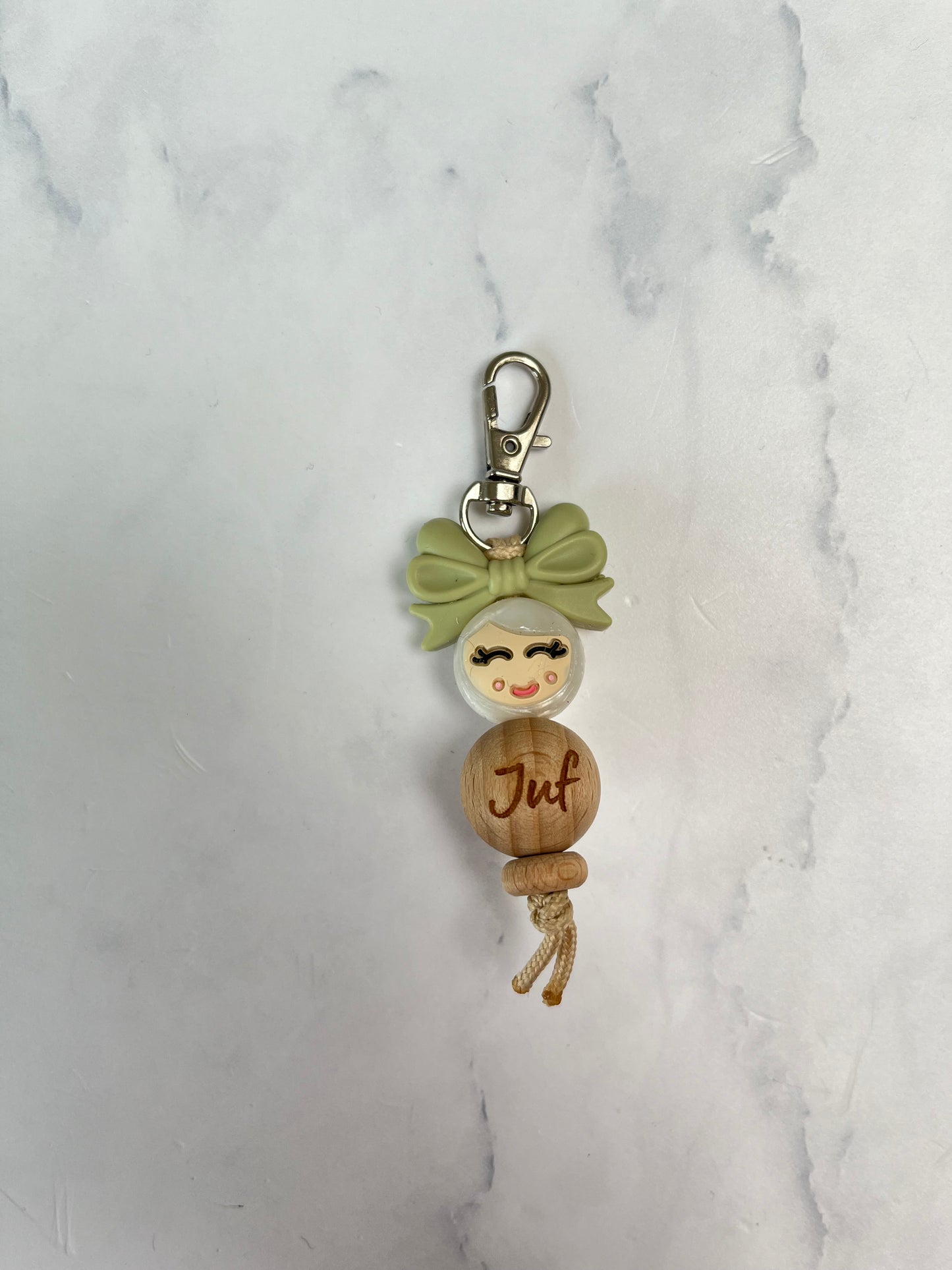 Sleutelhanger “jufje van geluk”