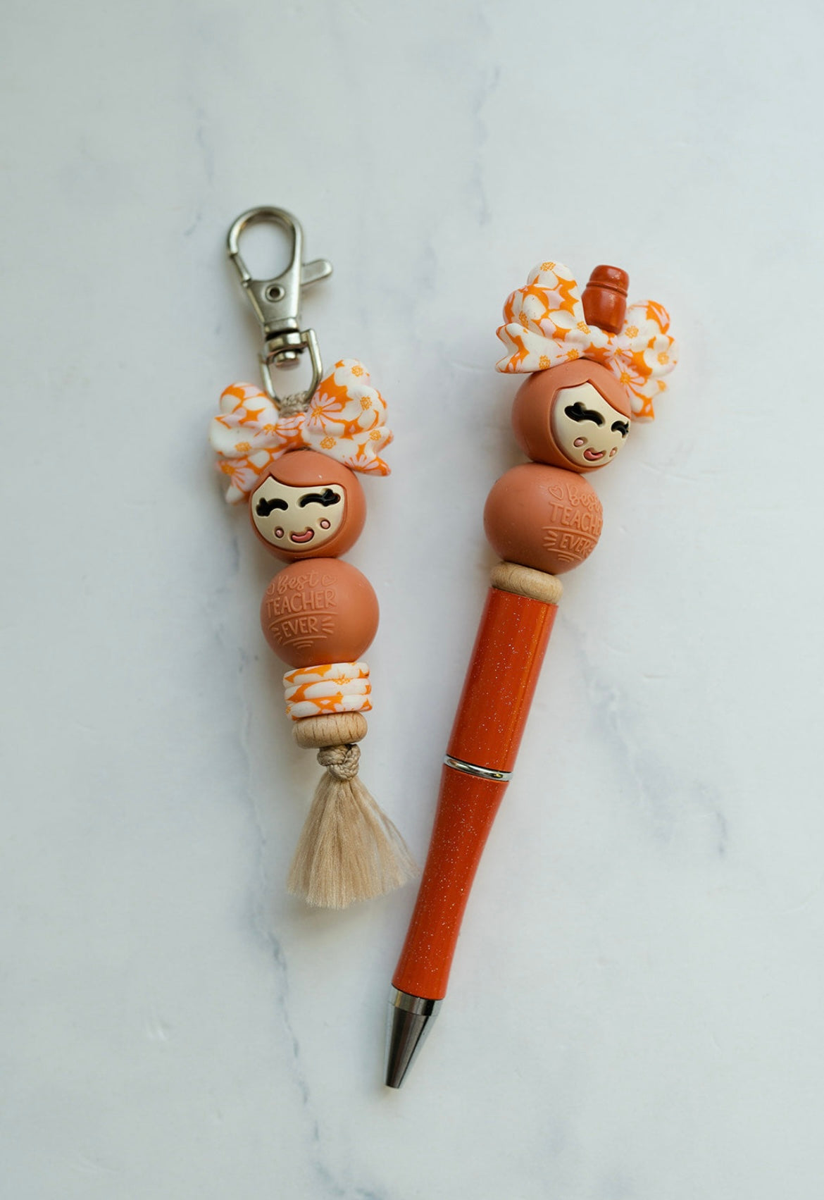 Setje pen + sleutelhanger
