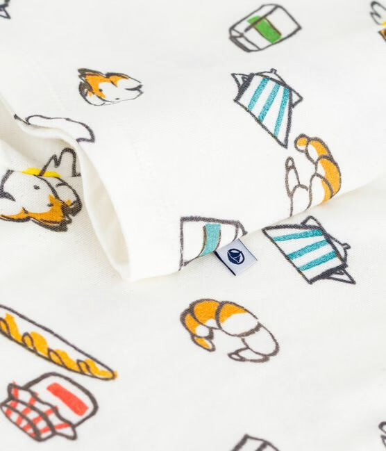 Pyjama met ontbijtprint