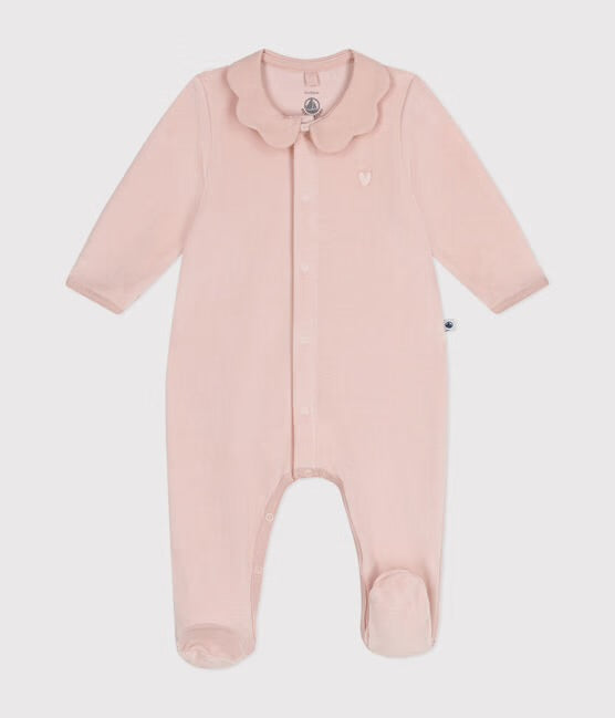 Pyjama met voetjes - roze