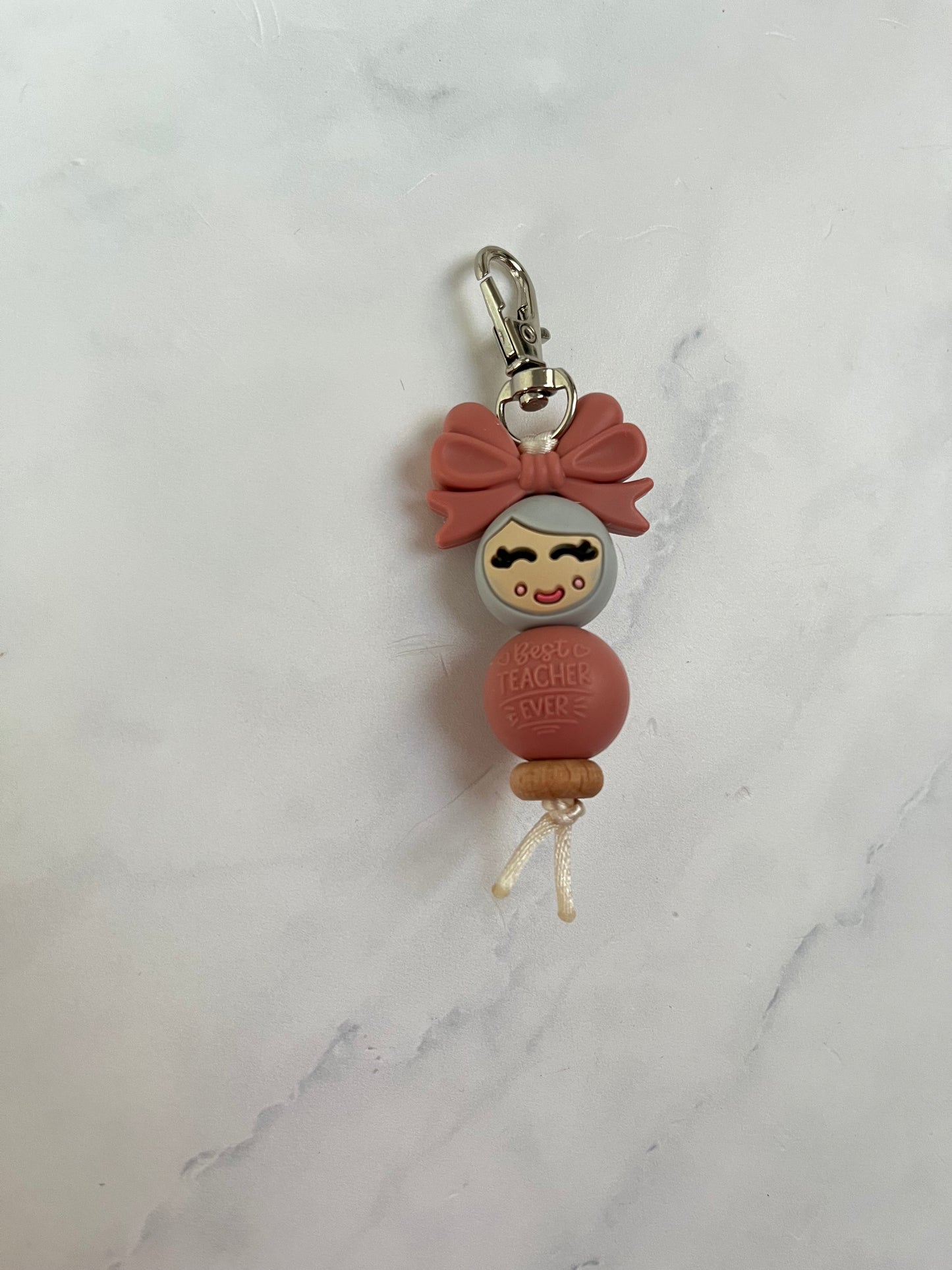Sleutelhanger “jufje van geluk”