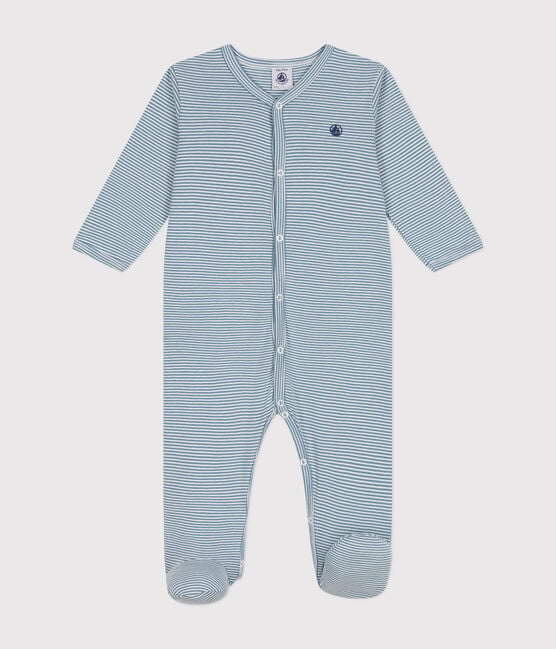 Pyjama Petit Bateau - blauwe streepjes