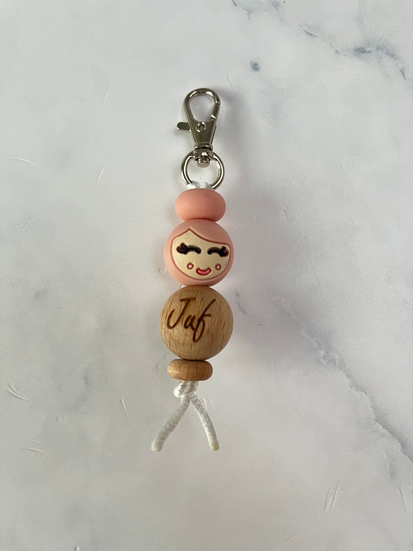Sleutelhanger “jufje van geluk”