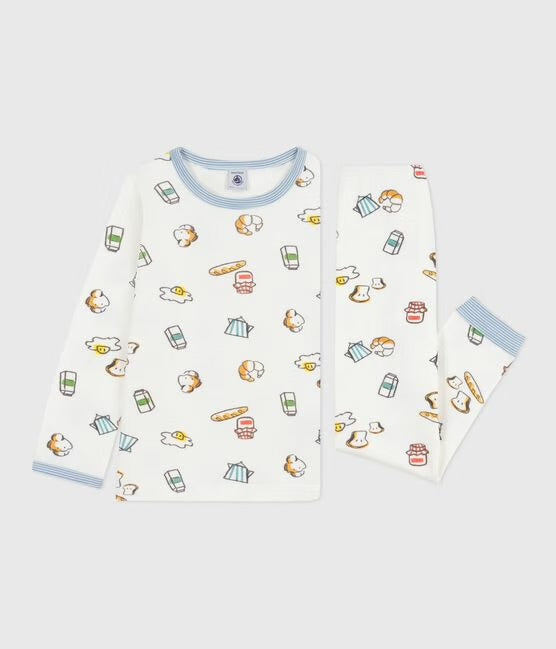 Pyjama met ontbijtprint