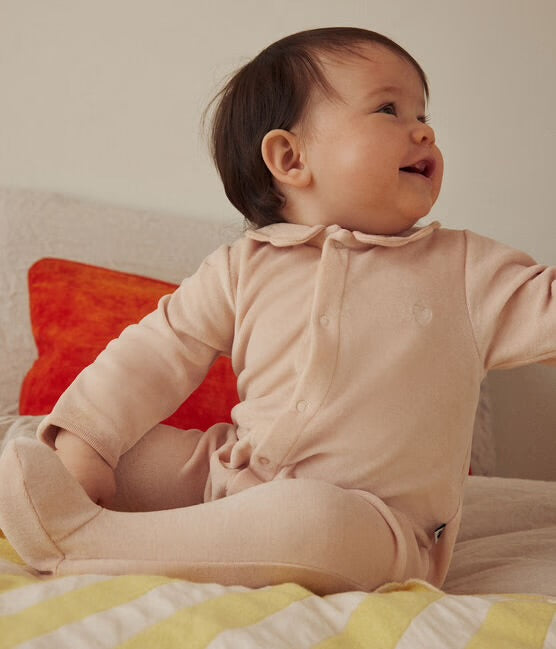 Pyjama met voetjes - roze