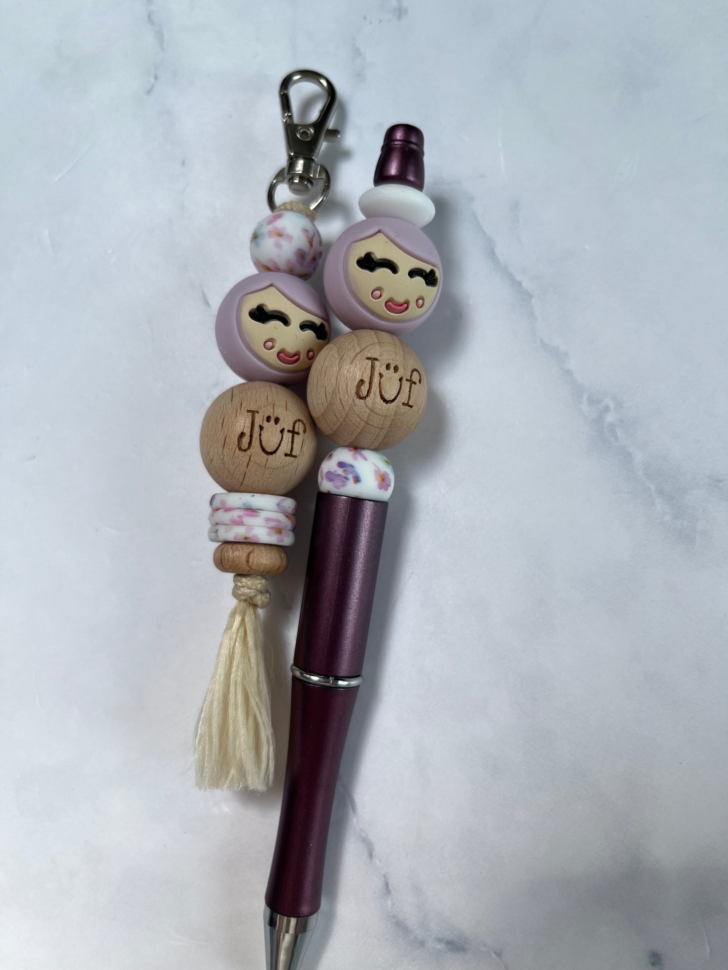 Setje pen + sleutelhanger