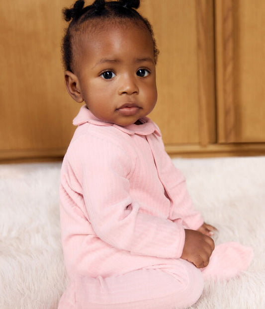 Pyjama met voetjes - roze