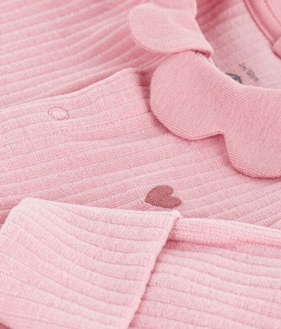 Pyjama met voetjes - roze