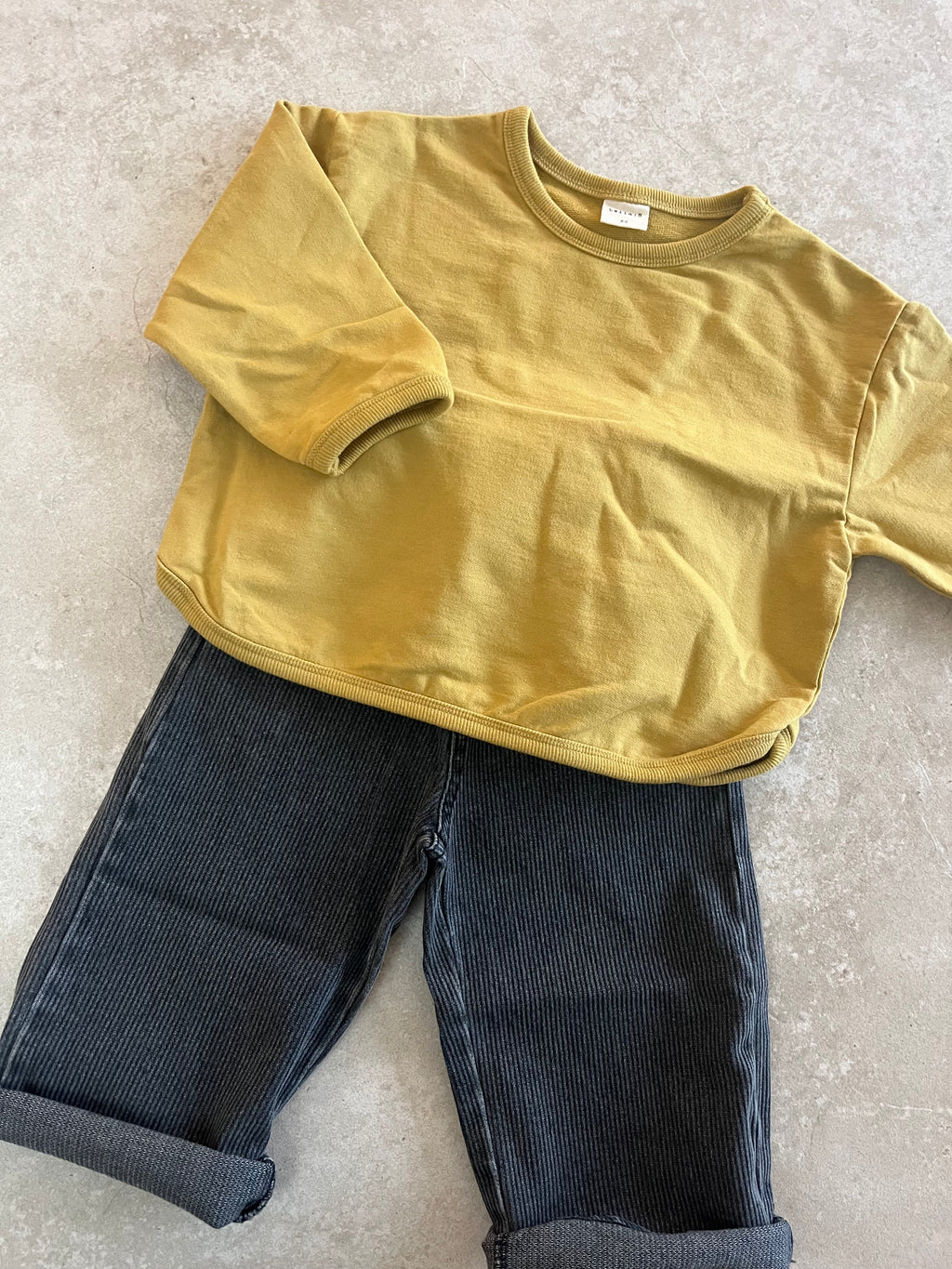 Comfy trui - okergeel